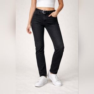 We The Free Black Straight Leg Jeans